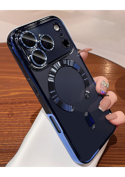 iPhone 17 Pro Max Uyumlu Kılıf Kamera Lens ve Hoparlör Toz Korumalı Magsafe Şarj Özellikli Silikon