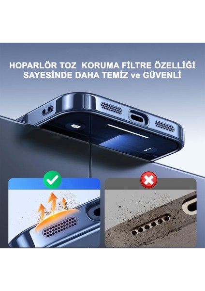 iPhone 17 Pro Max Uyumlu Kılıf Kamera Lens ve Hoparlör Toz Korumalı Magsafe Şarj Özellikli Silikon fırsatları