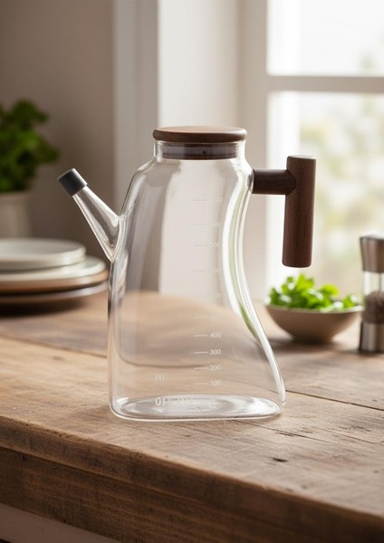 Cam Yağlık - Akasya Kulplu 1 Litre - Eğimli modelleri