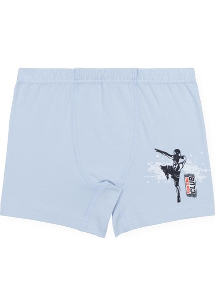 Erkek Çocuk Pamuklu Baskılı Rahat Kesim Likralı Boxer 3'lü Paket 3522 Renkli modelleri