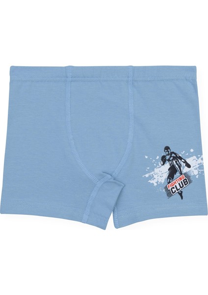 Erkek Çocuk Pamuklu Baskılı Rahat Kesim Likralı Boxer 3'lü Paket 3522 Renkli indirimleri