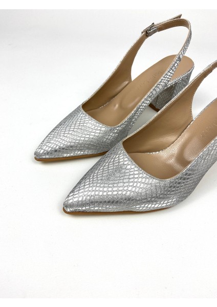 Desenli 6 cm Kalın Topuklu Ayakkabı 01496 fırsatları