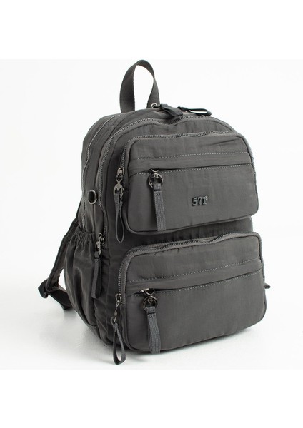 Yumuşak Dokulu Ultra Hafif, Esnek ve Su Geçirmez Polyamid Kumaş sırt Çantası Gri Model: (571-13-14A) fırsatları