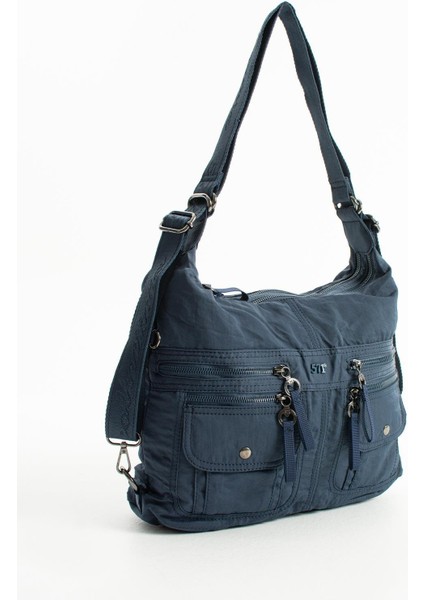 Yumuşak Dokulu Ultra Hafif, Esnek ve Su Geçirmez Polyamid Kumaş Omuz ve Sırt Çantası Lacivert Model: (571-13-14J) fırsatları