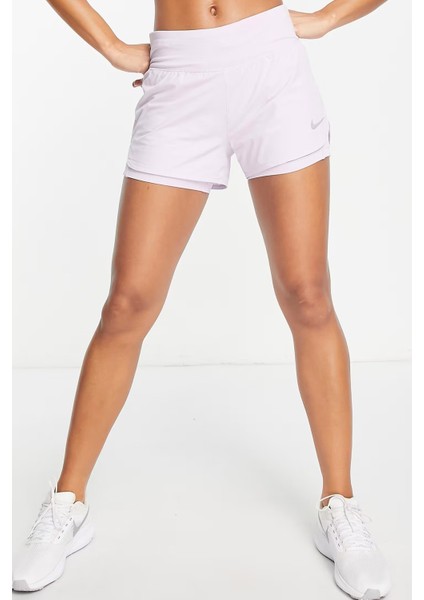 Eclipse Flex 2 In 1 Running Shorts Taytlı Koşu Antrenman Şortu Lila