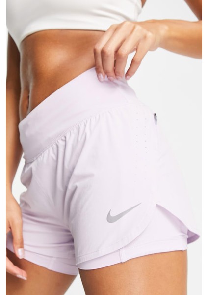 Eclipse Flex 2 In 1 Running Shorts Taytlı Koşu Antrenman Şortu Lila modelleri