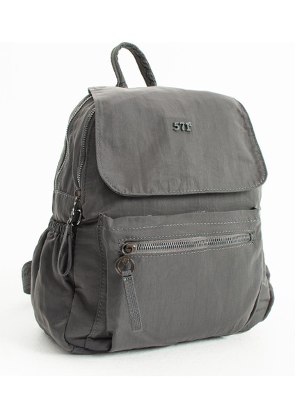 Yumuşak Dokulu Ultra Hafif, Esnek ve Su Geçirmez Polyamid Kumaş sırt Çantası Gri Model: (571-13-14B) fırsatları