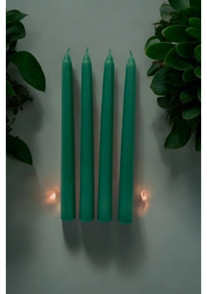 Şamdan Mum 2'li Yeşil