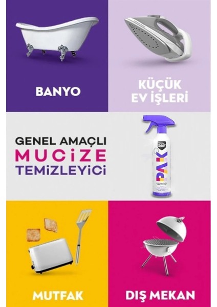 Pak Genel Amaçlı Mücize Temizleyici Köpük 500 ml modelleri