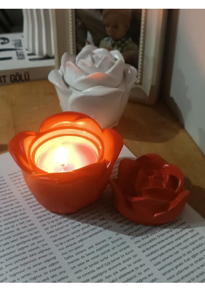 Gül Şeklinde Dekoratif Mum fiyatları
