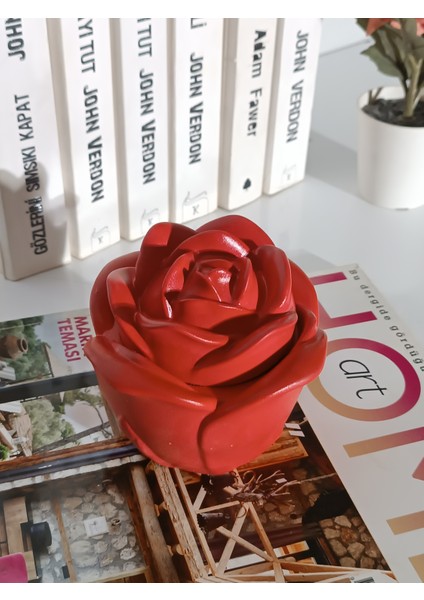 Gül Şeklinde Dekoratif Mum