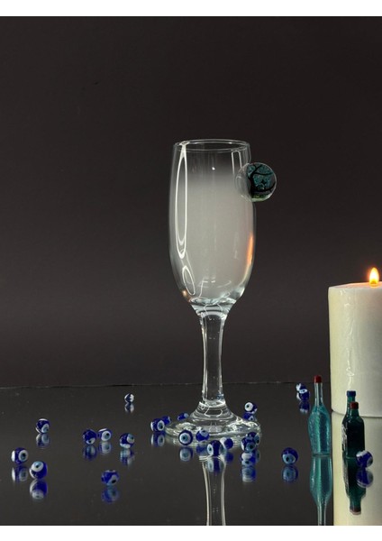 Mavi Çiçek Kokteyl Kadehi (2’li Set) – (kahve yanı su/kokteyl bardağı) 190 ml modelleri