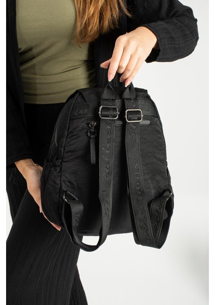 Yumuşak Dokulu Ultra Hafif, Esnek ve Su Geçirmez Polyamid Kumaş sırt Çantası Siyah Model: (571-13-14B) modelleri