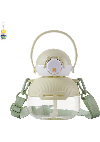 Çocuk Su Bardağı Sevimli Taşınabilir Pipetli Su Bardağı Sızıntı Geçirmez Taşınabilir Uzay Bardağı Dış Mekan Pratik Bardağı (Yurt Dışından)