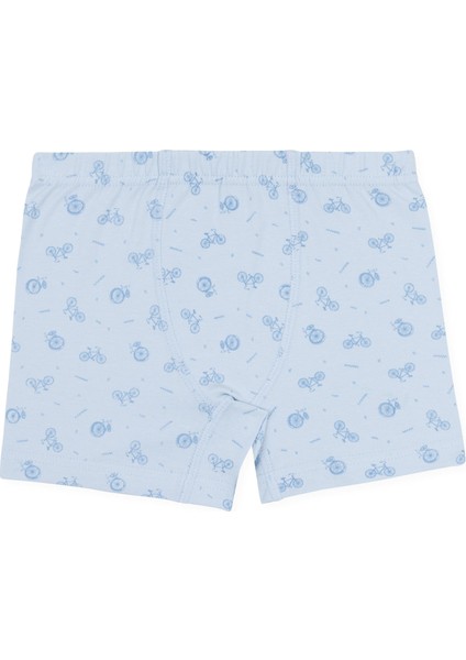 Erkek Çocuk Pamuklu Baskılı Rahat Kesim Likralı Boxer 3'lü Paket 3524 Renkli modelleri