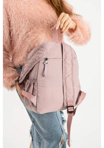 Yumuşak Dokulu Ultra Hafif, Esnek ve Su Geçirmez Polyamid Kumaş sırt Çantası Pembe Model: (571-13-14A) modelleri