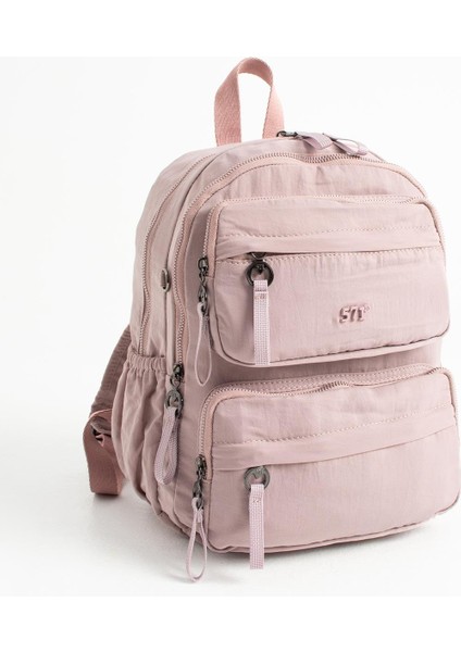 Yumuşak Dokulu Ultra Hafif, Esnek ve Su Geçirmez Polyamid Kumaş sırt Çantası Pembe Model: (571-13-14A) fırsatları