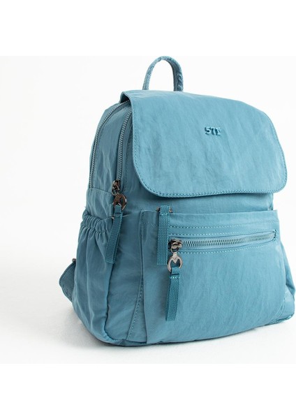 Yumuşak Dokulu Ultra Hafif, Esnek ve Su Geçirmez Polyamid Kumaş sırt Çantası Mavi Model: (571-13-14B) fırsatları