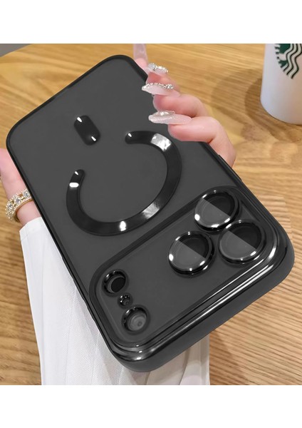 iPhone 17 Pro Max Uyumlu Kılıf Kamera Lens ve Hoparlör Toz Korumalı Magsafe Şarj Özellikli Silikon