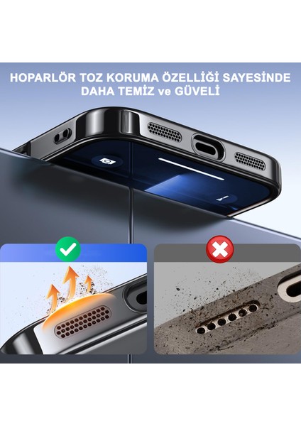 iPhone 17 Pro Max Uyumlu Kılıf Kamera Lens ve Hoparlör Toz Korumalı Magsafe Şarj Özellikli Silikon fırsatları