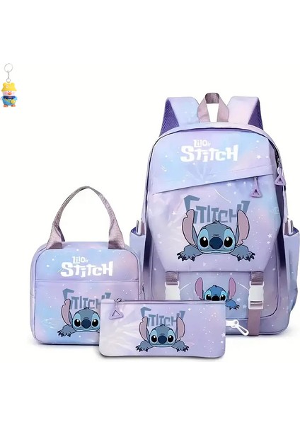 Stitch Öğrenci Okul Çantası, Hafif, Yük Azaltıcı, Birinci Ila Altıncı Sınıf Erkek ve Kız Çocukları Için Büyük Kapasiteli Sırt (Yurt Dışından)