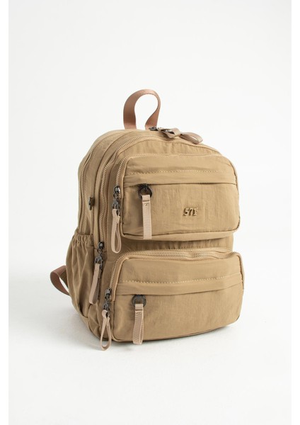 Yumuşak Dokulu Ultra Hafif, Esnek ve Su Geçirmez Polyamid Kumaş sırt Çantası Vizon model: (571-13-14A) fırsatları