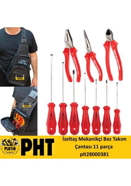 Mekanikçi Bez Takım Çantası 11 Parça PLT28000381