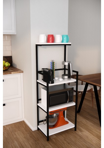 Çok Amaçlı Dolap Mikrodalga Fırın Rafı Airfry Dolabı Düzenleyici Organizer Kahve Köşesi fiyatları