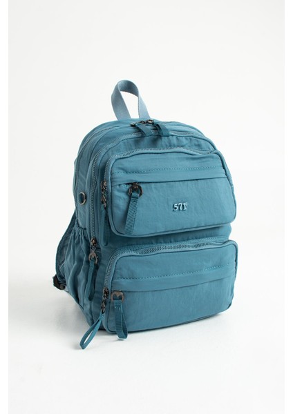 Yumuşak Dokulu Ultra Hafif, Esnek ve Su Geçirmez Polyamid Kumaş sırt Çantası Mavi Model: (571-13-14A) fırsatları