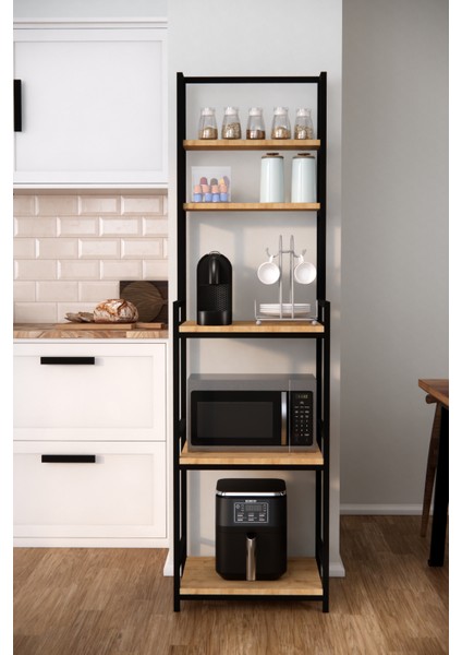 Çok Amaçlı Dolap Mutfak Rafı Mikrodalga Fırın Rafı Airfry Dolabı Düzenleyici Organizer Kahve Köşesi