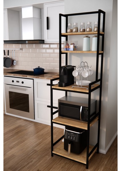 Çok Amaçlı Dolap Mutfak Rafı Mikrodalga Fırın Rafı Airfry Dolabı Düzenleyici Organizer Kahve Köşesi modelleri