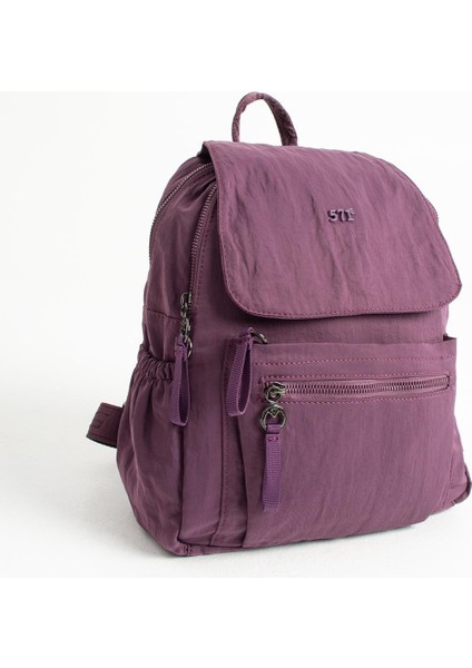 Yumuşak Dokulu Ultra Hafif, Esnek ve Su Geçirmez Polyamid Kumaş sırt Çantası Mor Model: (571-13-14B) fırsatları