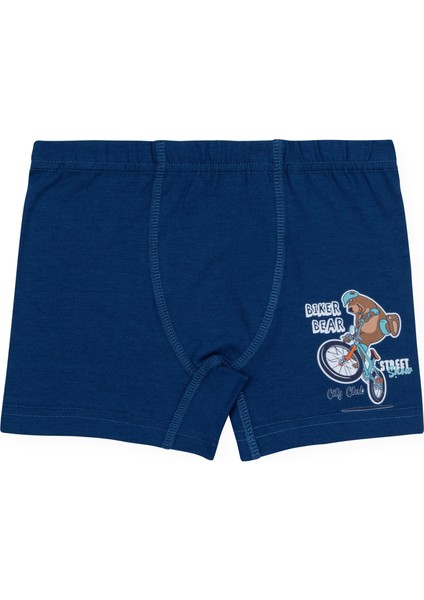 Erkek Çocuk Pamuklu Baskılı Rahat Kesim Likralı Boxer 3'lü Paket 3526 Renkli fırsatları