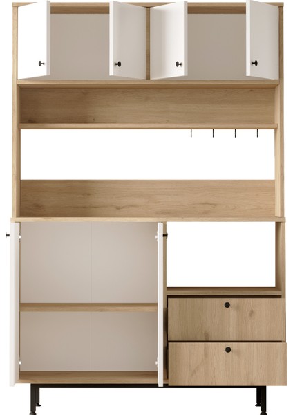 Latte Serisi Kahve Köşesi Çok Amaçlı Dolap Mutfak Dolabı Sepet-Beyaz Lat5-Sw fırsatları