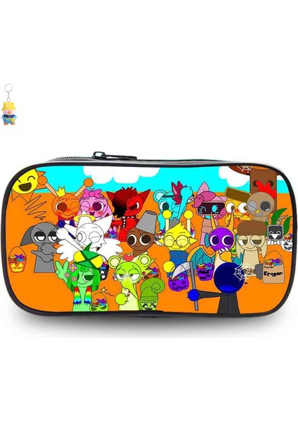 Sprunki Kalem Çantası Ilkokul Öğrencileri Kalem Çantası Kırtasiye Çantası Ritim Kutusu Karikatür Oyunları Çocuk Kalem Çantası (Yurt Dışından)