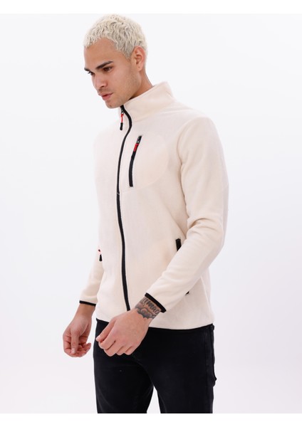 Erkek Biyeli Fermuarlı Spor Polar Ceket fiyatları