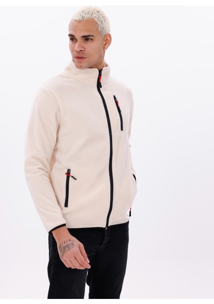 Erkek Biyeli Fermuarlı Spor Polar Ceket fırsatları