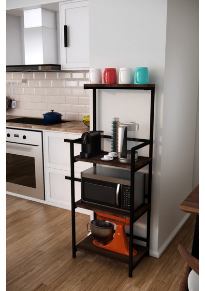 Çok Amaçlı Dolap Mikrodalga Fırın Rafı Airfry Dolabı Düzenleyici Organizer Kahve Köşesi modelleri