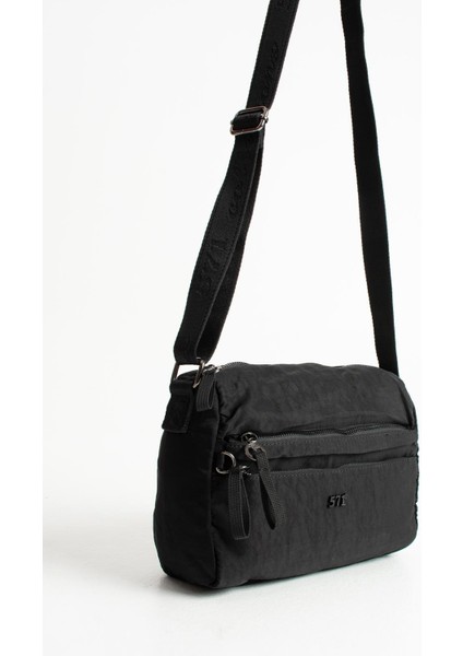 Yumuşak Dokulu Ultra Hafif, Esnek ve Su Geçirmez Polyamid Kumaş Omuz Çantası siyah Model: (571-13-14C) fırsatları