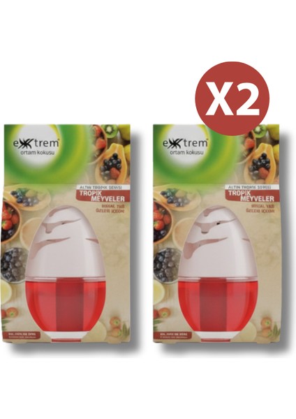 2 Adet Tropik Meyveler Ortam Kokusu 100ML