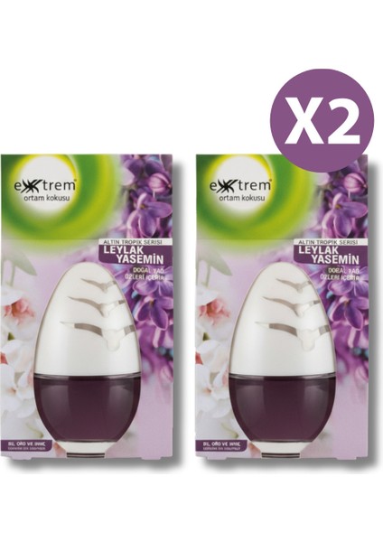 2 Adet Leylak Yasemin Ortam Kokusu 100ML