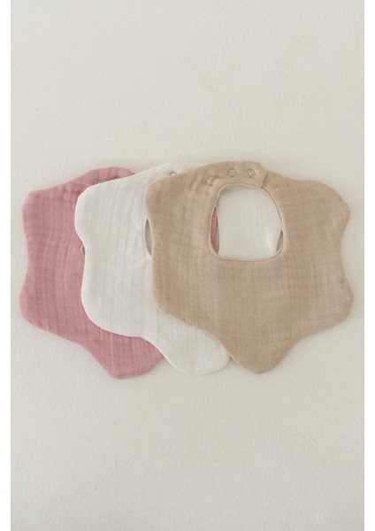 3'lü Müslin Bebek Önlük