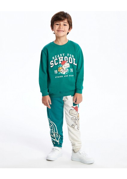 Lcw Kids Yeşil Beli Lastikli Kalın Erkek Bebek Jogger Eşofman Alt fiyatları