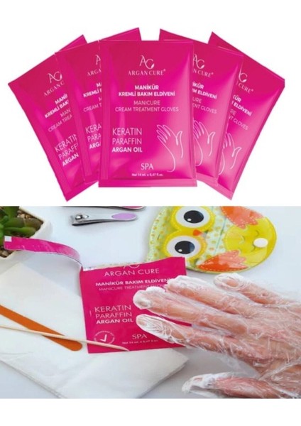 Nemlendirici ve Bakım Dolu 5'li Eldiven Paketi, Keratin ve Argan Yağıyla Zenginleştirildi
