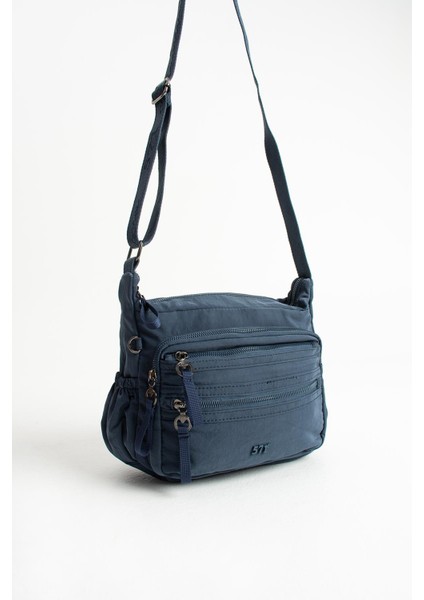 Yumuşak Dokulu Ultra Hafif, Esnek ve Su Geçirmez Polyamid Kumaş Omuz Çantası Lacivert Model: (571-13-14C) fırsatları