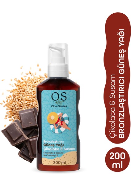 Bronzlaştırıcı Güneş Yağı (Çikolata+Susam)