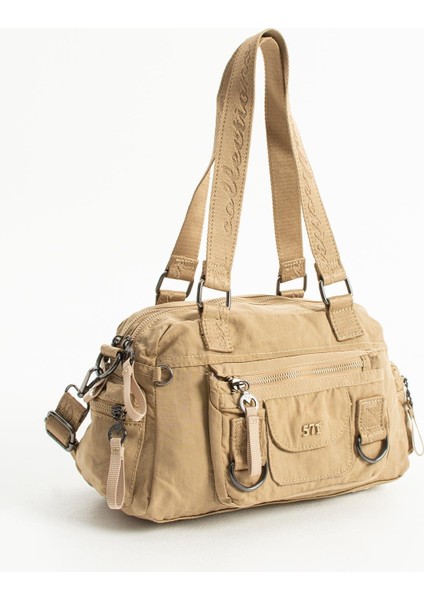 Yumuşak Dokulu Ultra Hafif, Esnek ve Su Geçirmez Polyamid Kumaş Omuz ve Kol Çantası haki Model: (571-13-14K) fırsatları