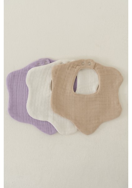 3'lü Müslin Bebek Önlük