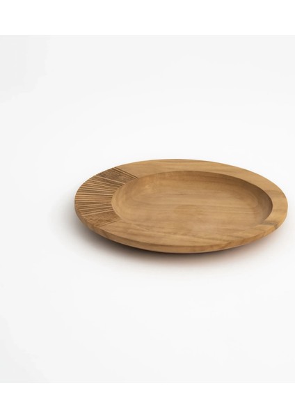 Lyla Ceviz Ahşap Dekoratif Tabak 25X25X2.5 cm fırsatları