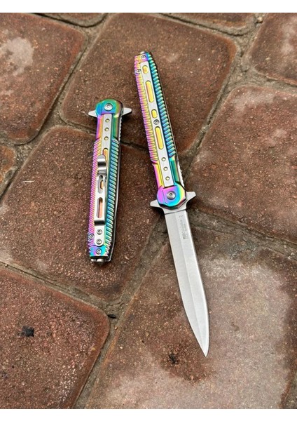 Gökkuşağı Metal Beyfendi Kamp Çakısı